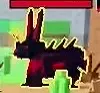 Dark Leader Horned Rabbit with a golden outline.