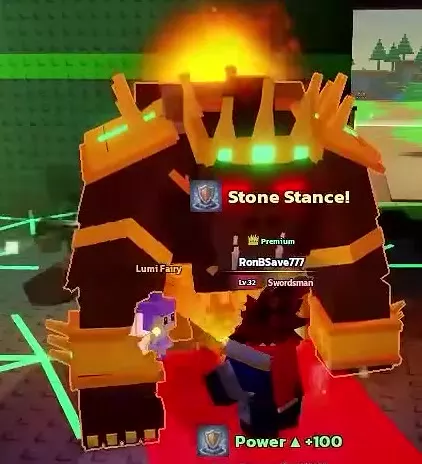 Gorilla King wearing a golden crown and heavy gold armor.