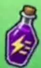 Purple Concentration Potion bottle with a yellow lightning emblem.